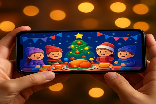 একজন ব্যবহারকারী স্মার্টফোনে সহজে অনলাইন গেমিং উপভোগ করছেন