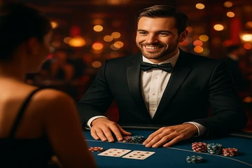 সোনালি কয়েন ও চলমান চাকাযুক্ত গেমিং প্ল্যাটফর্মের দৃশ্য