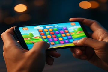 মোবাইল-সঙ্গত গেমিং প্ল্যাটফর্ম ইন্টারফেসের একটি উদাহরণ